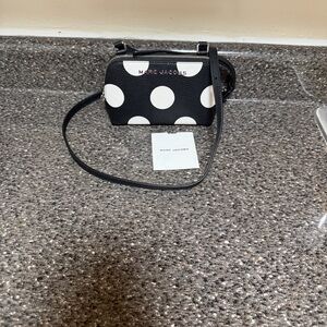 Marc Jacobs Black and White Polka Dot Crossbody Bag  NWOT